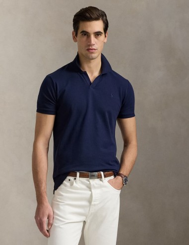 CUSTOM FIT STRETCH MESH POLO SHIRT