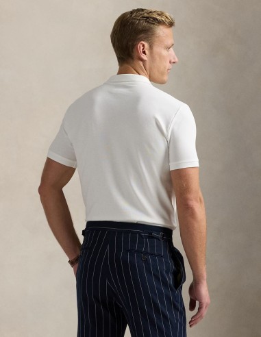 CUSTOM FIT STRETCH MESH POLO SHIRT