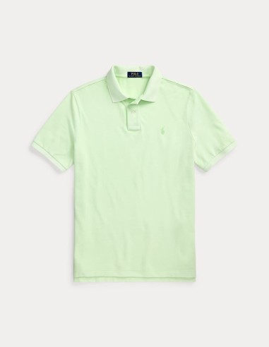 CUSTOM FIT MINERAL-DYED MESH POLO SHIRT
