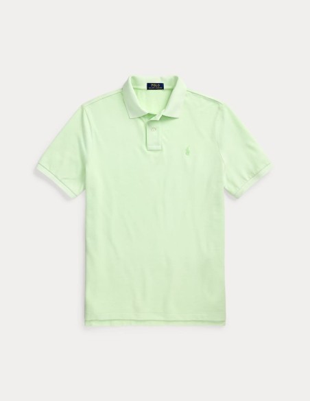 CUSTOM FIT MINERAL-DYED MESH POLO SHIRT