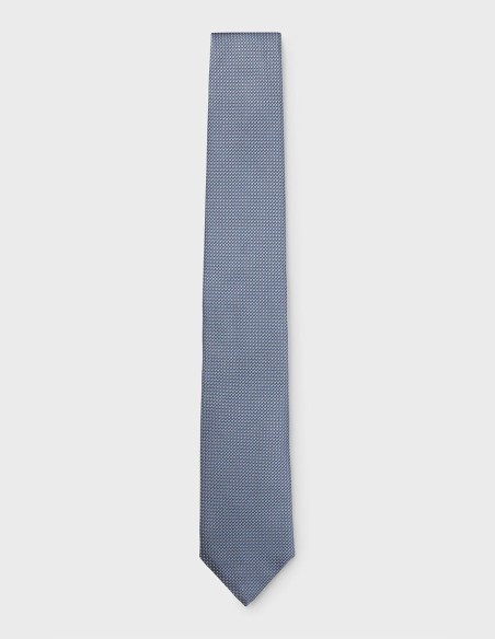 SILK-BLEND TIE WITH JACQUARD PATTERN