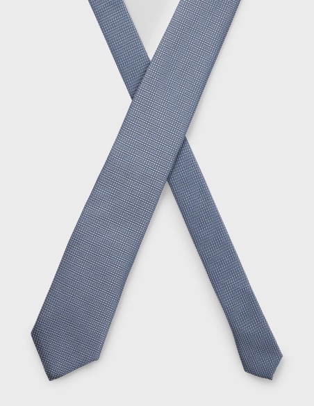 SILK-BLEND TIE WITH JACQUARD PATTERN