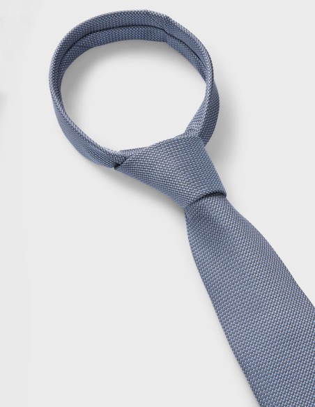 SILK-BLEND TIE WITH JACQUARD PATTERN