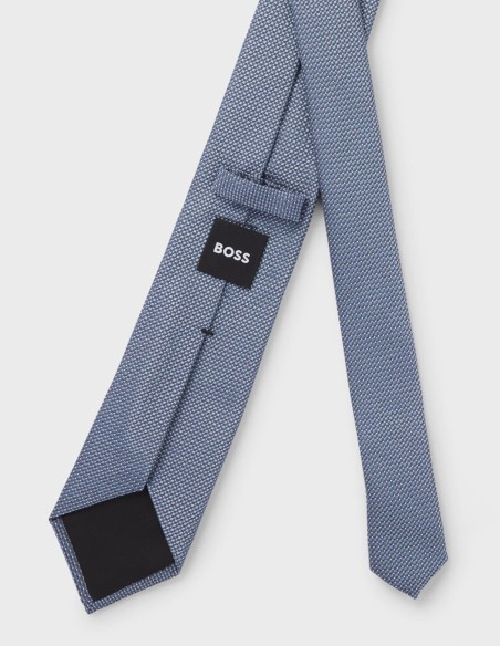 SILK-BLEND TIE WITH JACQUARD PATTERN