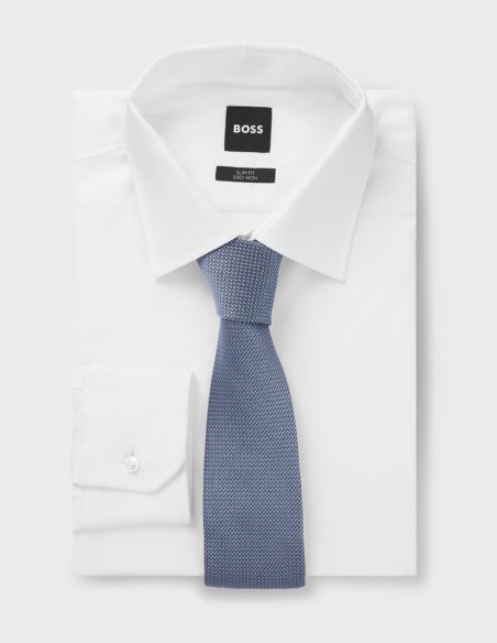 SILK-BLEND TIE WITH JACQUARD PATTERN