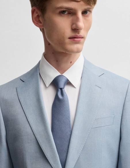 SILK-BLEND TIE WITH JACQUARD PATTERN