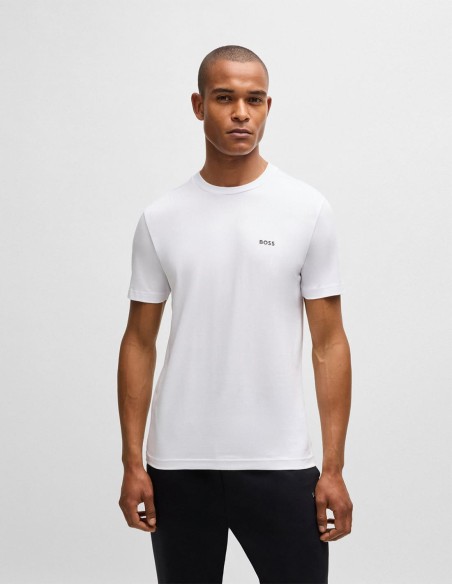 REGULAR FIT T-SHIRT WITH CONTRAST LOGO