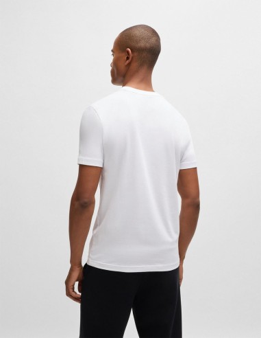 REGULAR FIT T-SHIRT WITH CONTRAST LOGO