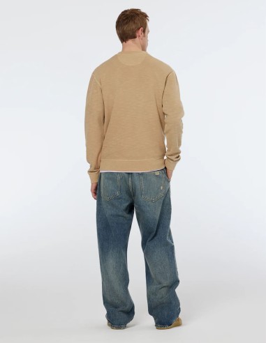 GARMENT DYE STRUCTURED SWEATSHIRT