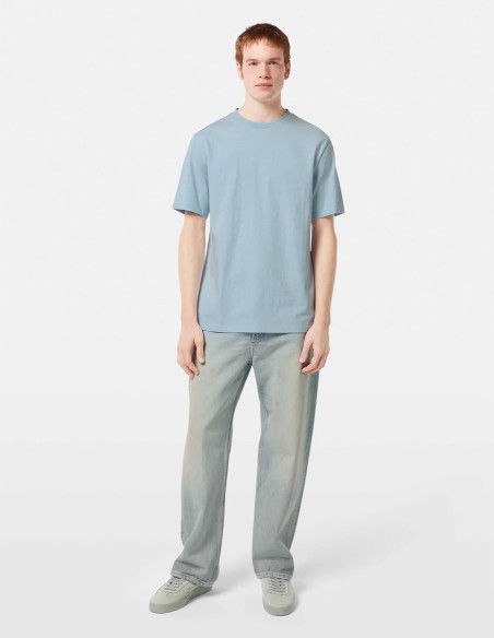 T-SHIRT ΑΠΟ ΛΙΝΟ & ΒΑΜΒΑΚΙ REGULAR FIT