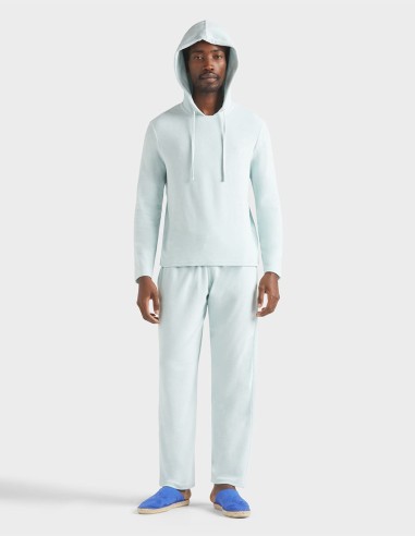TERRY LONG-SLEEVES HOODED T-SHIRT