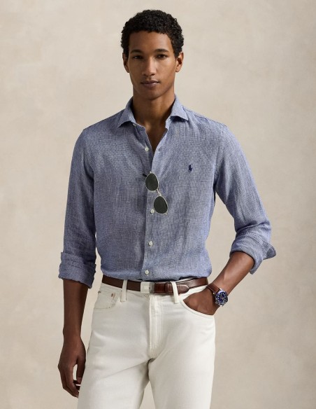CUSTOM FIT LINEN SHIRT