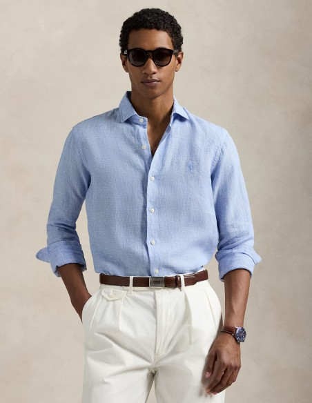 CUSTOM FIT LINEN SHIRT