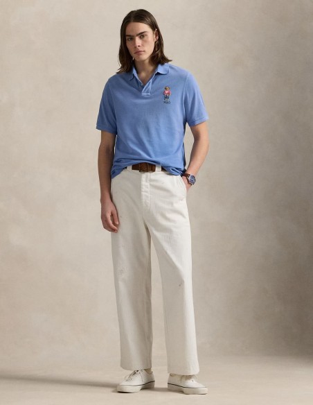 ΜΠΛΟΥΖΑ POLO MESH POLO BEAR CUSTOM FIT