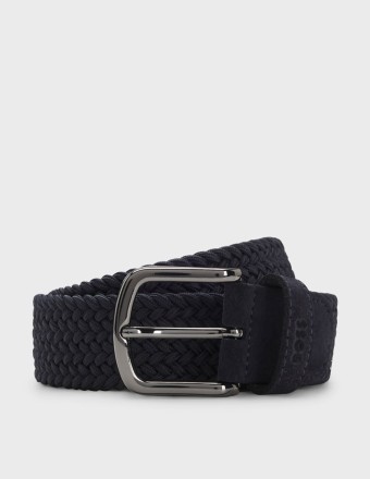 WOVEN BELT WITH LEATHER TRIMS 2