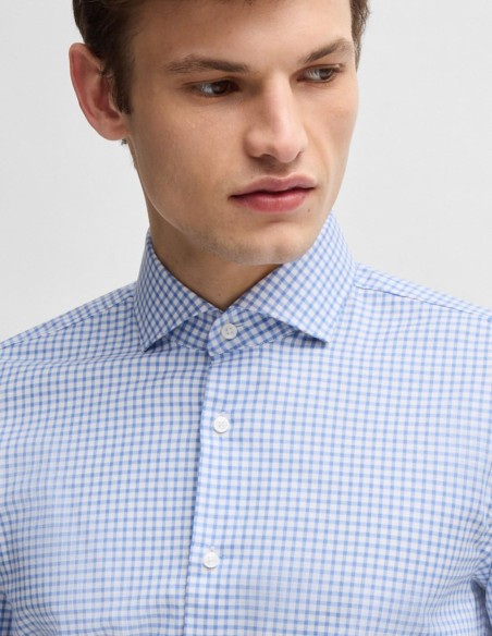 ΠΟΥΚΑΜΙΣΟ CHECKED EASY IRON  SLIM FIT