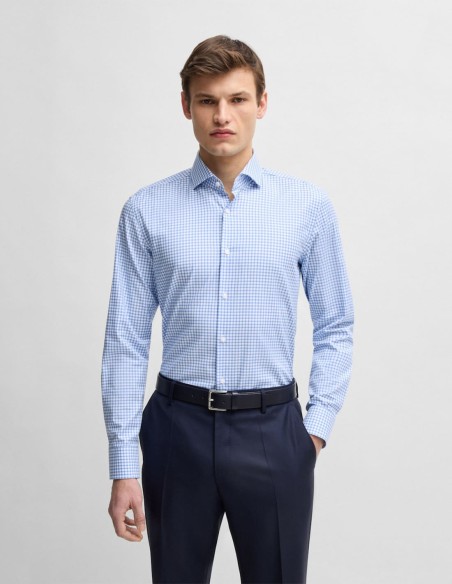 ΠΟΥΚΑΜΙΣΟ CHECKED EASY IRON  SLIM FIT