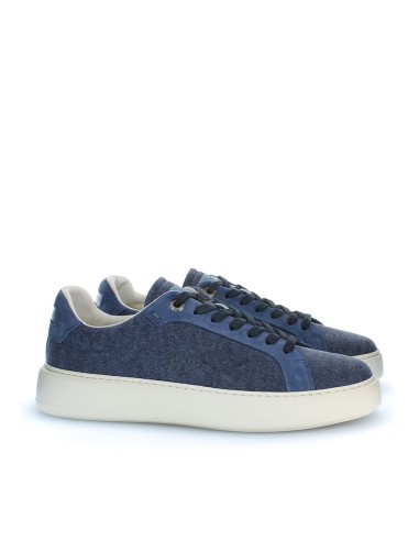 TRAINERS IN LINEN CANVAS & SUEDE