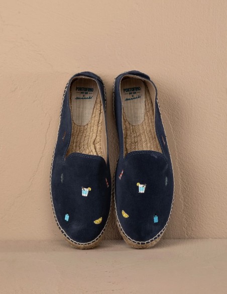 PORTOFINO DRY GIN X MANEBI SUEDE ESPADRILLES