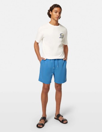 SOLID MID-LENGTH SWIMSHORT