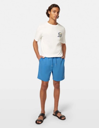 SOLID MID-LENGTH SWIMSHORT
