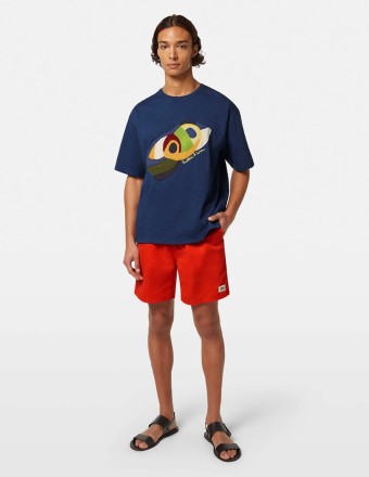 SOLID MID-LENGTH SWIMSHORT