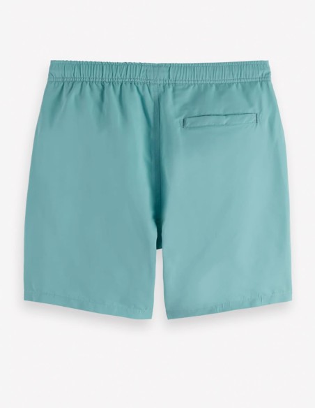 SOLID MID-LENGTH SWIMSHORT