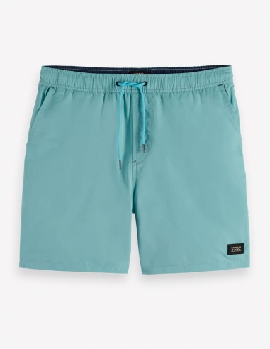 SOLID MID-LENGTH SWIMSHORT