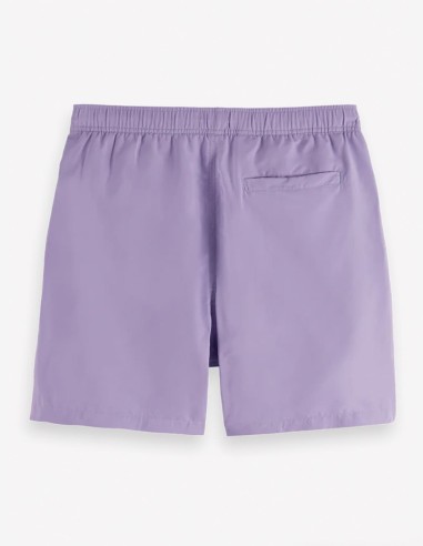 SOLID MID-LENGTH SWIMSHORT