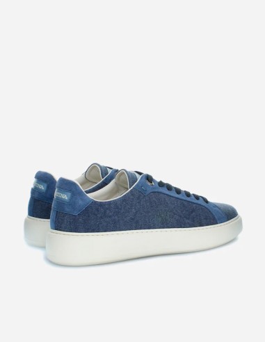 TRAINERS IN LINEN CANVAS & SUEDE