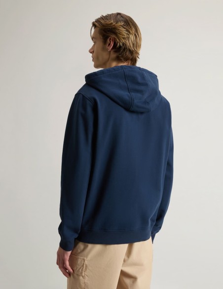 LIGHT COTTON-BLEND FULL-ZIP HOODIE