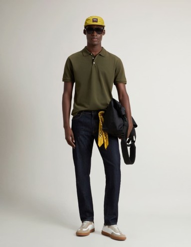 GARMENT-DYED MACKINACK POLO STRETCH...