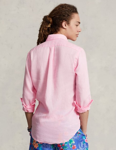 SLIM FIT LINEN SHIRT