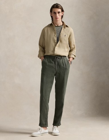 SLIM FIT LINEN SHIRT