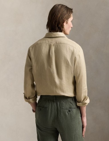 SLIM FIT LINEN SHIRT