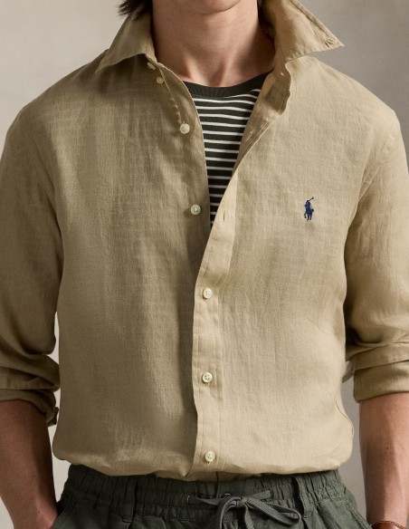 SLIM FIT LINEN SHIRT