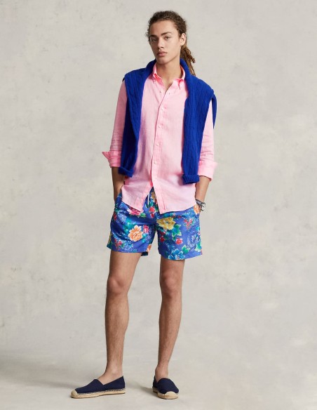 SLIM FIT LINEN SHIRT