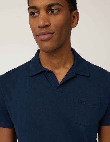 JERSEY POLO SHIRT WITH BREAST POCKET