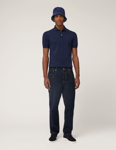 SLUB TWEED POLO SHIRT