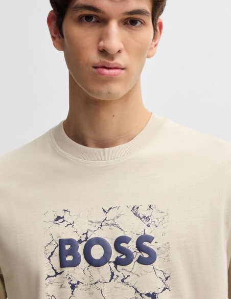 COTTON-JERSEY T-SHIRT WITH LOGO ARTWORK