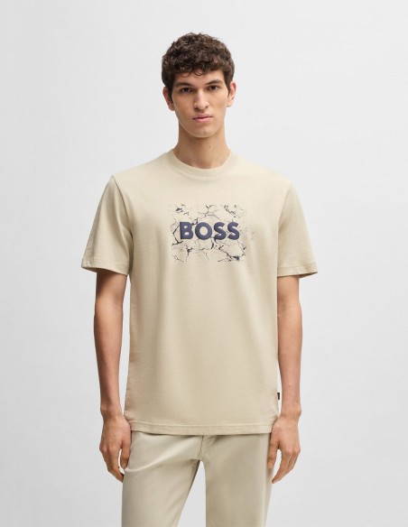 COTTON-JERSEY T-SHIRT WITH LOGO ARTWORK