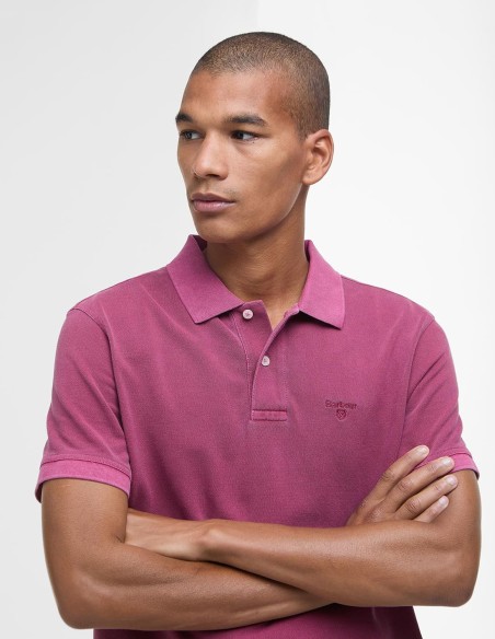WASHED-OUT SPORTS POLO SHIRT