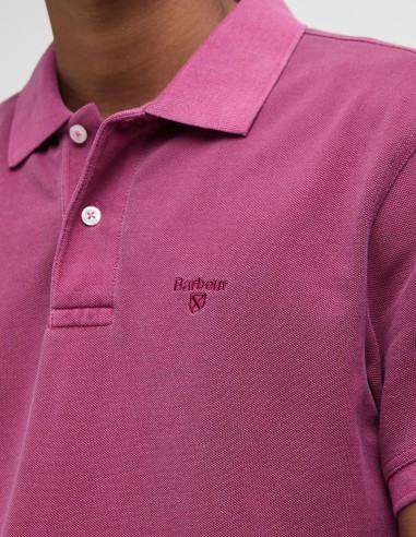 WASHED-OUT SPORTS POLO SHIRT