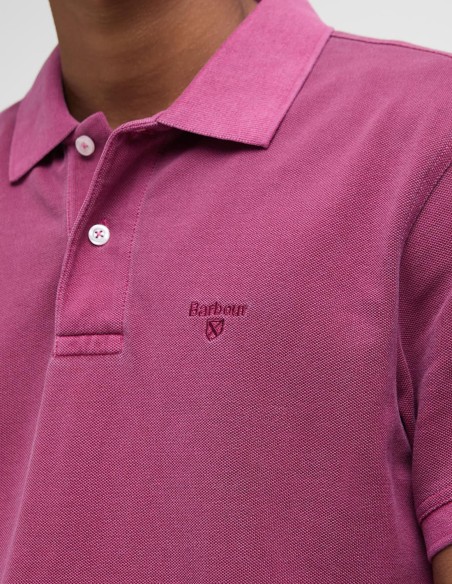 WASHED-OUT SPORTS POLO SHIRT
