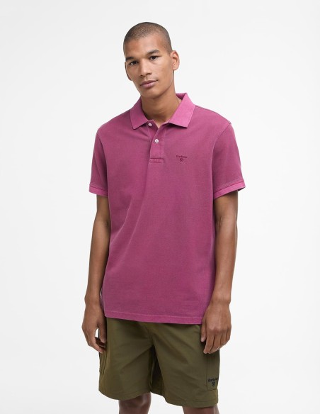 WASHED-OUT SPORTS POLO SHIRT