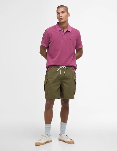 WASHED-OUT SPORTS POLO SHIRT