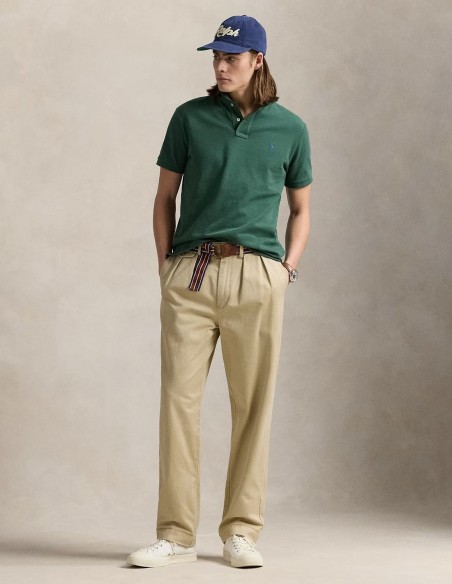 CUSTOM FIT MESH POLO SHIRT