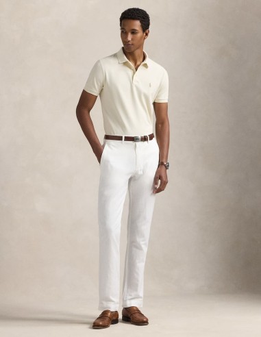 CUSTOM FIT STRETCH MESH POLO SHIRT