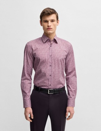 ΠΟΥΚΑΜΙΣΟ FLORAL SLIM FIT