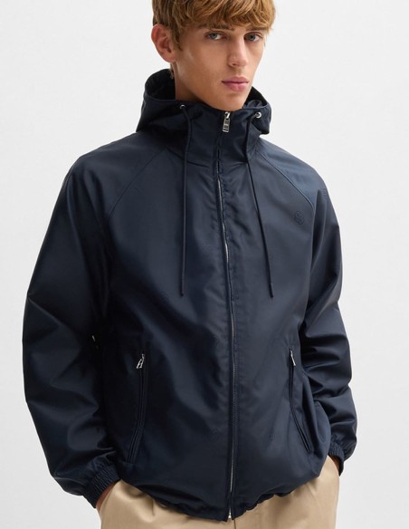 WATER-REPELLENT JACKET WITH DOUBLE B MONOGRAM